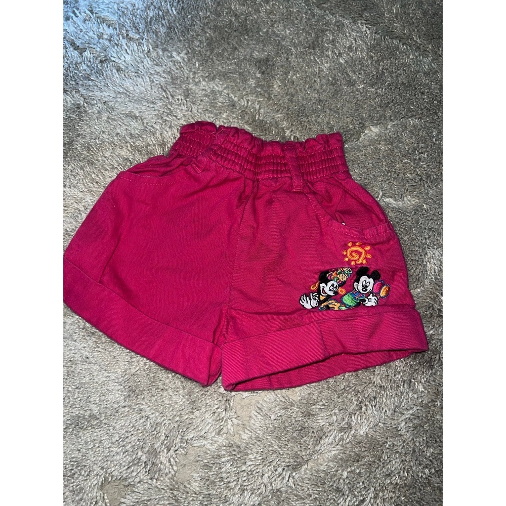Vintage Y2K Mickey Inc Kids Disney Mickey Minnie Mouse Shorts XS